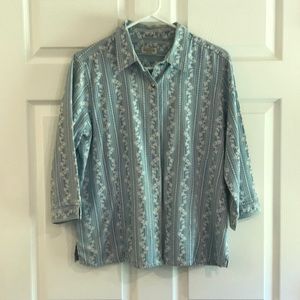 Vintage Classic Elements Petite Women's Blouse